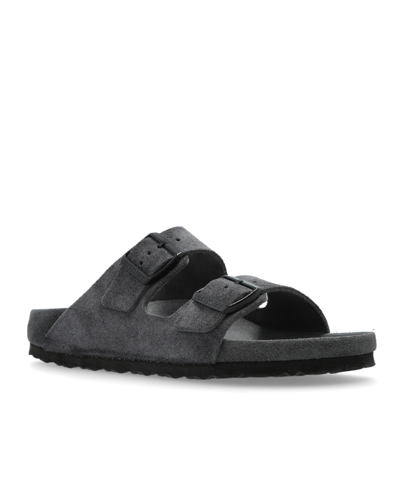 Birkenstock Arizona Double-buckle Slide Sandals In Gray