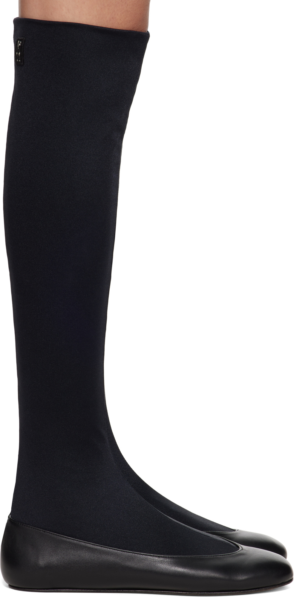 Kiko Kostadinov Proxima Long Ballet Flats In Black