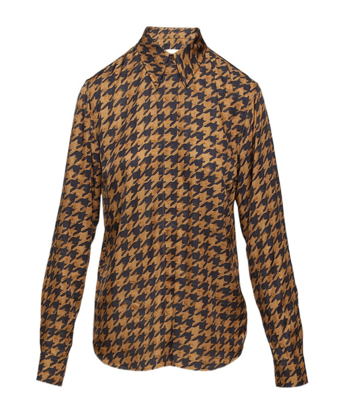Dries Van Noten Chowy Shirt In Brown