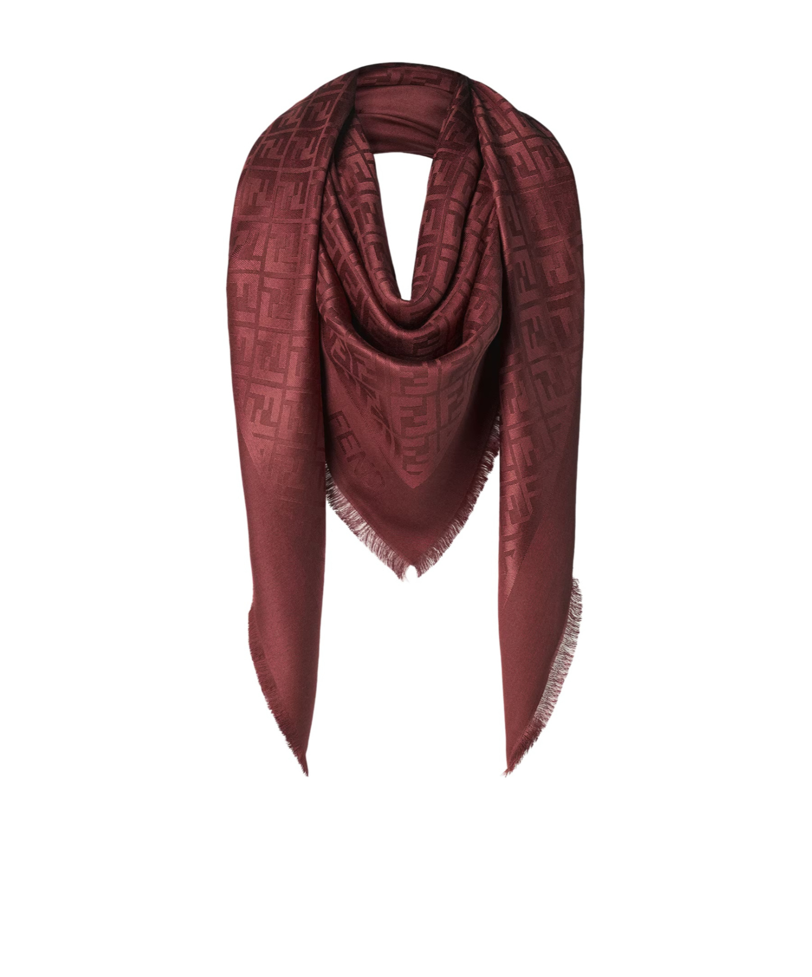 Fendi Ff Shawl In Red