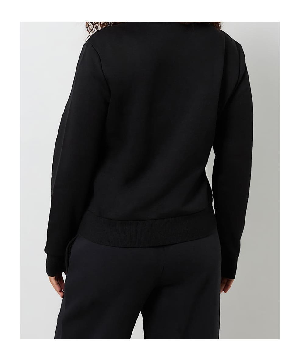 TRUE RELIGION CRYSTAL METALLIC LOGO CREW SWEATSHIRT