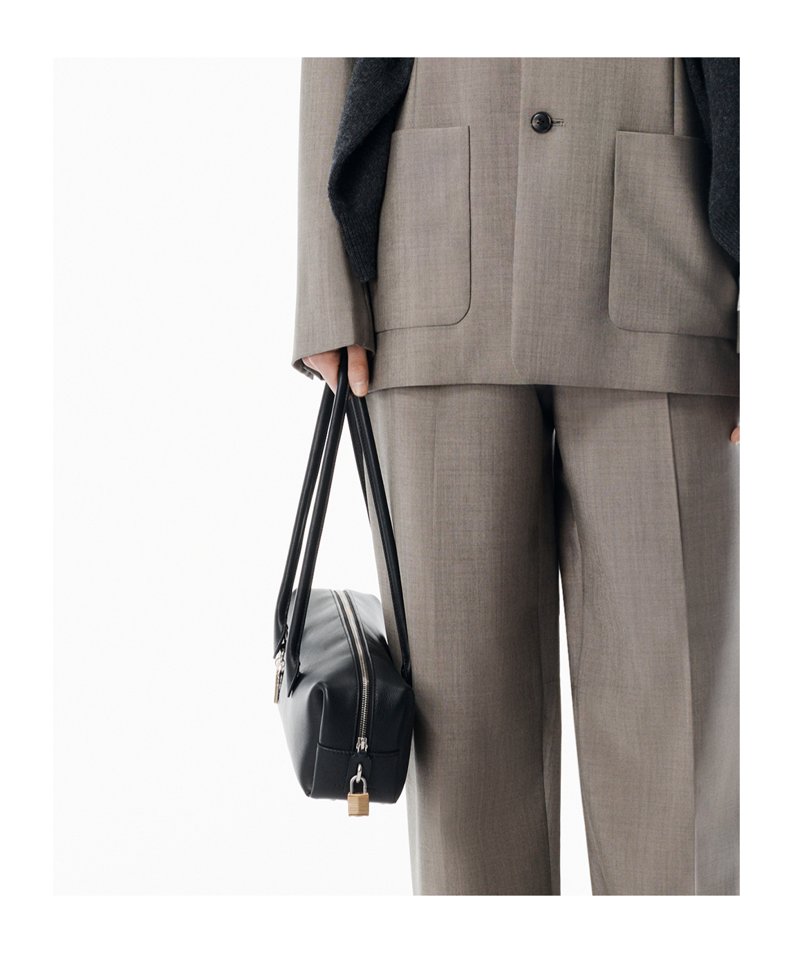 Alexander Wang Medium Roux Key-charm Shoulder Bag In Black
