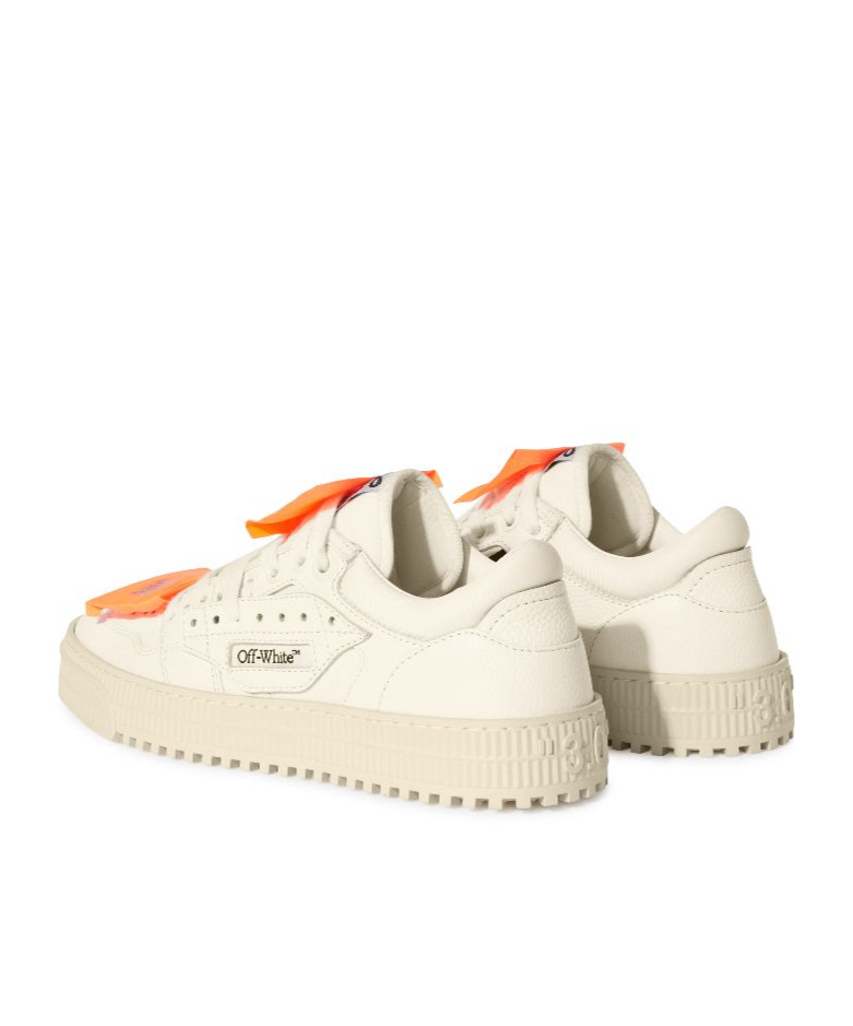 Off-white Low-top Off-court Sneakers With Zip-tie Detail In Neutral