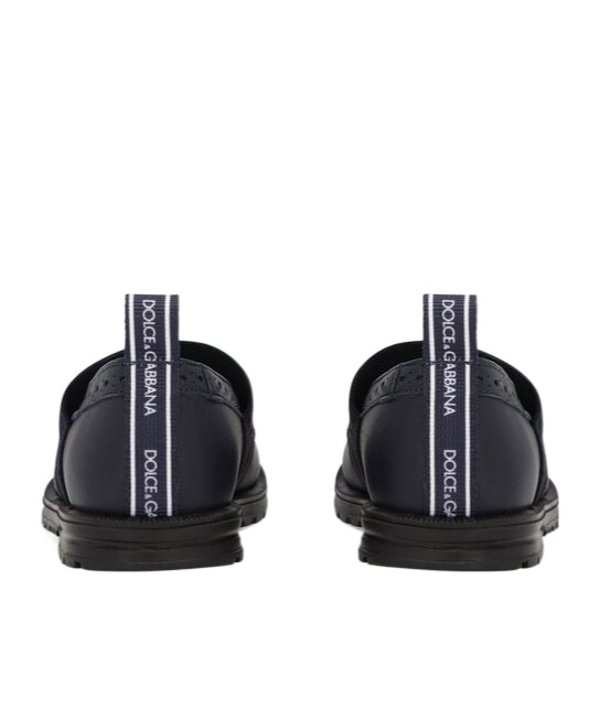Shop Dolce & Gabbana Printed Leather Ballerina Shoes In Black