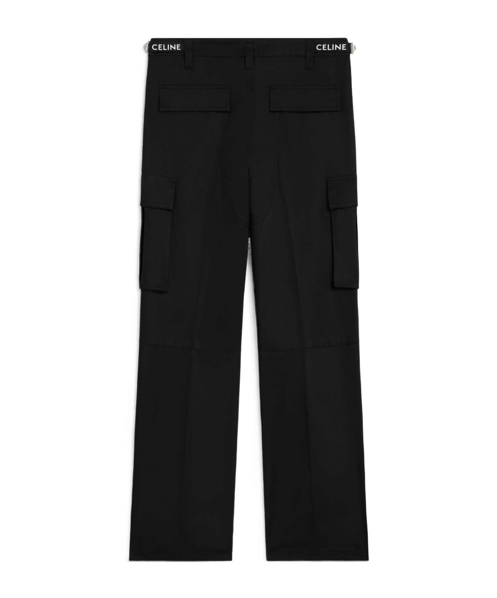Celine Belt-loop Casual Pants In Black