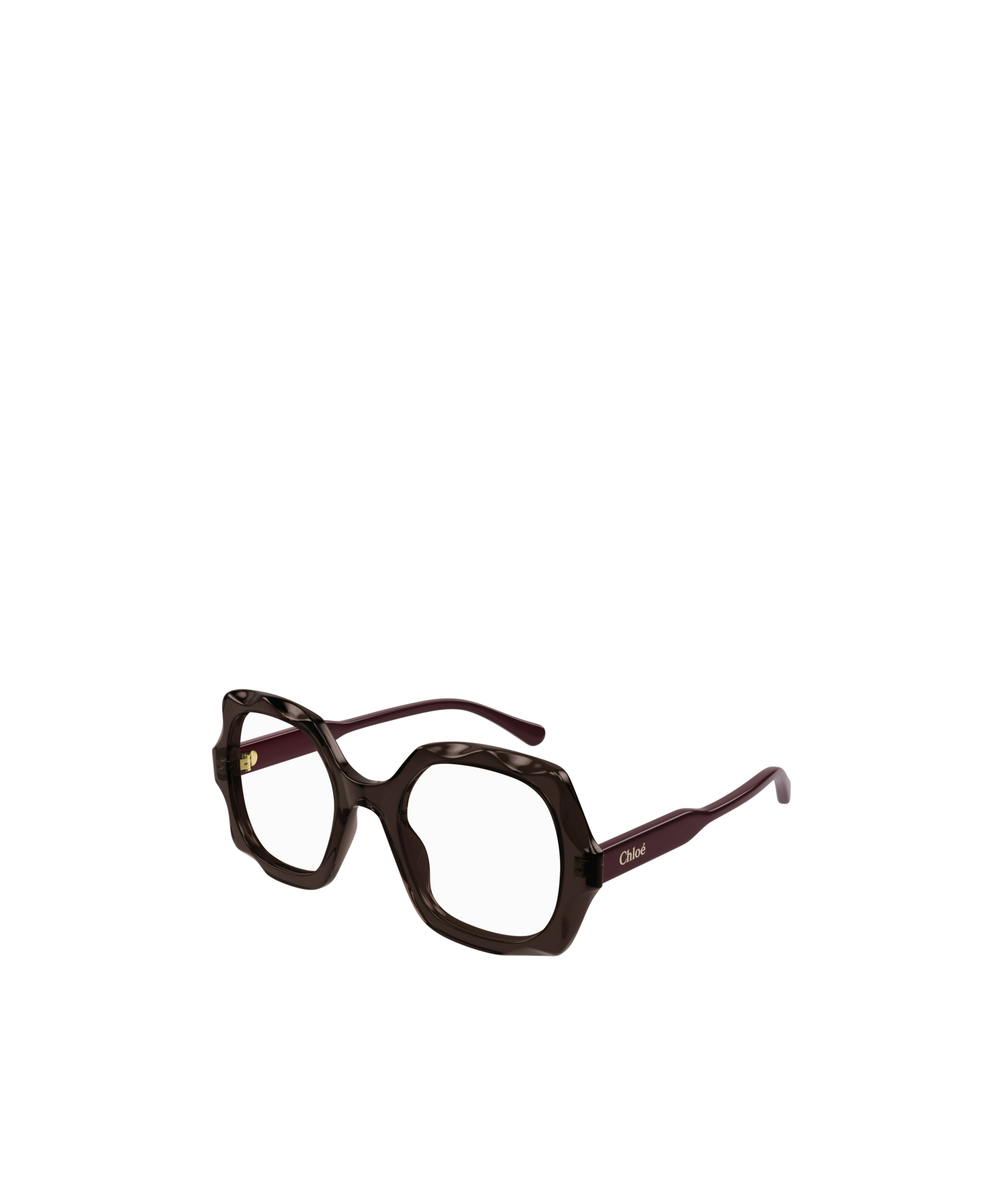 Shop Chloé Geometric-frame Glasses In Black