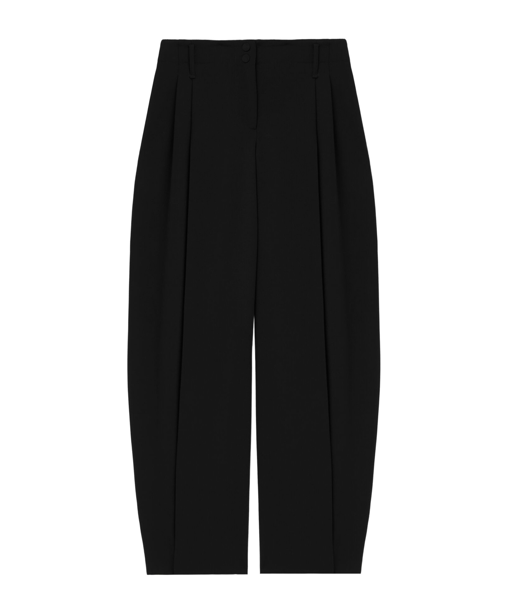 Alexander Mcqueen Wool Wide-leg Tailored Trousers In Black