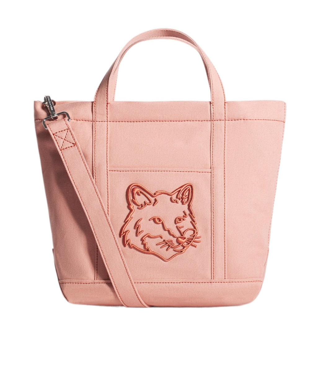 MAISON KITSUNÉ SMALL FOX HEAD TOTE BAG