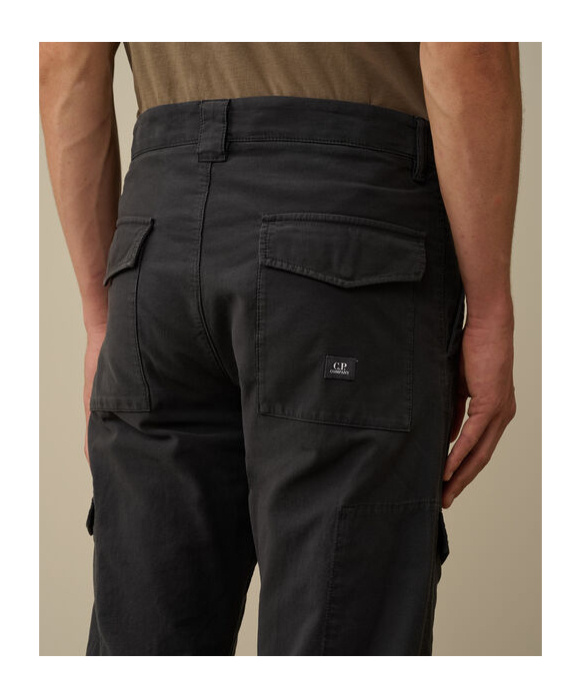 C.p. Company Black Micro Reps Cargo Pants In Black