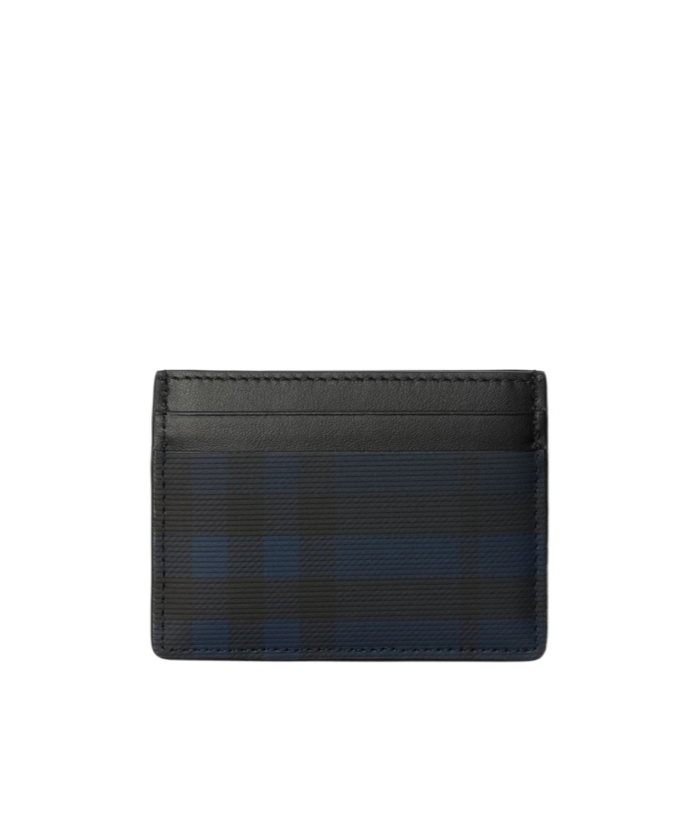 Burberry Equestian Knight Stamp Cardholder In Black