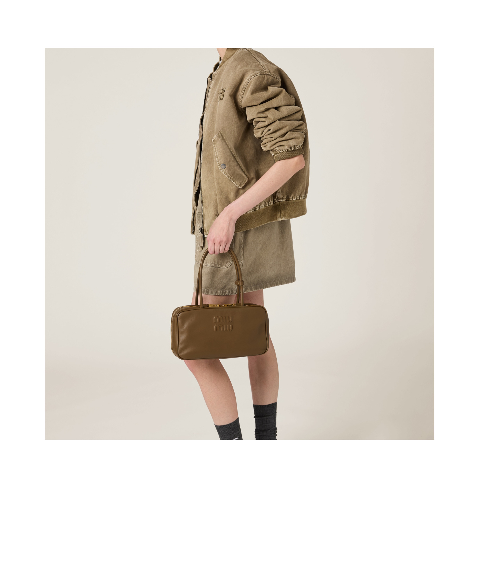 Miu Miu Beau Handbag In Green