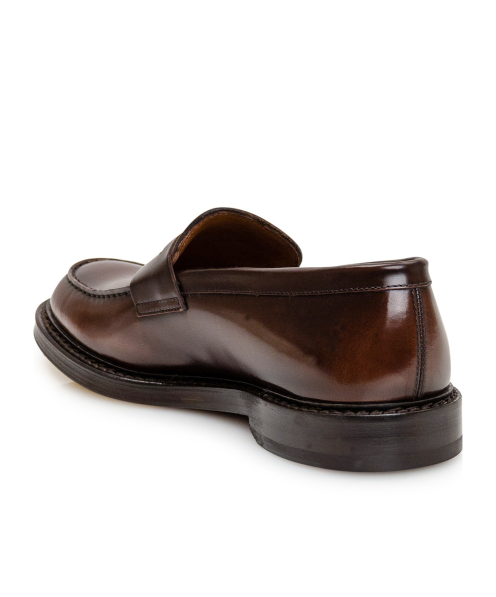 Doucal's Saddle Leather Loafers In Black