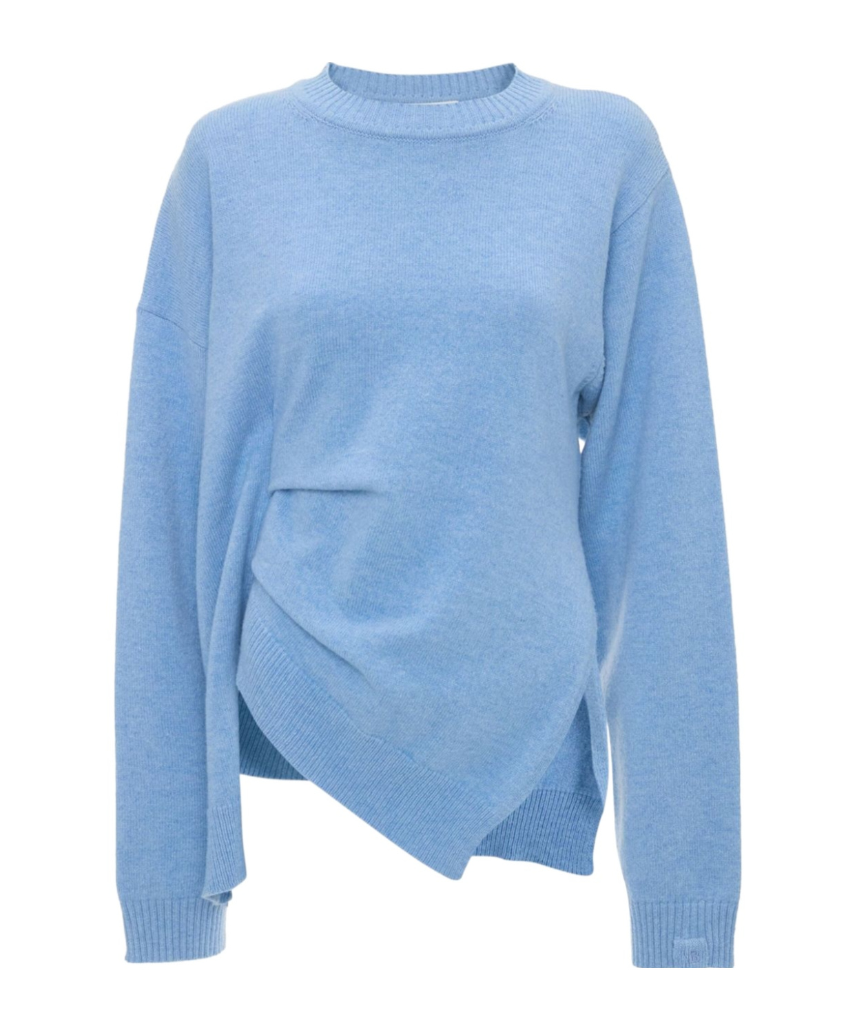 Victoria Beckham Gathered Side Sweater Iceberg In Blue