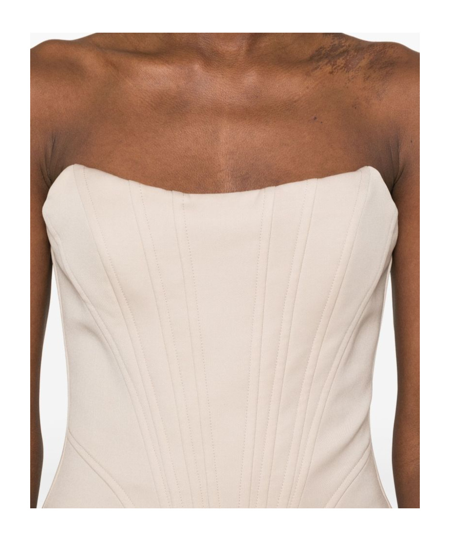Giuseppe Di Morabito Wool Bustier In Neutrals