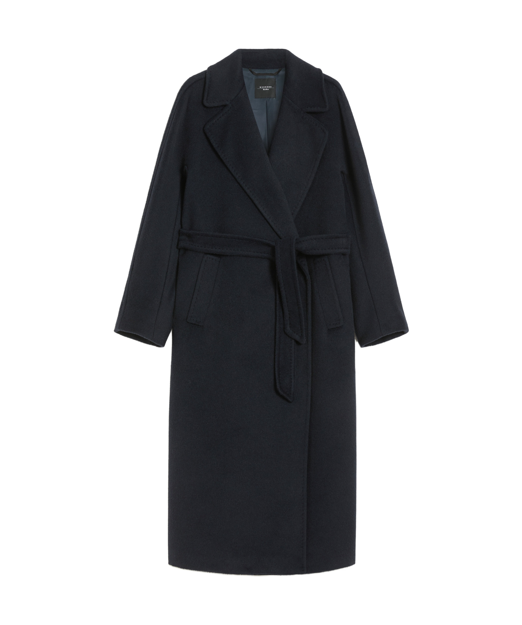 Weekend Max Mara Long-sleeved Coat In Blue