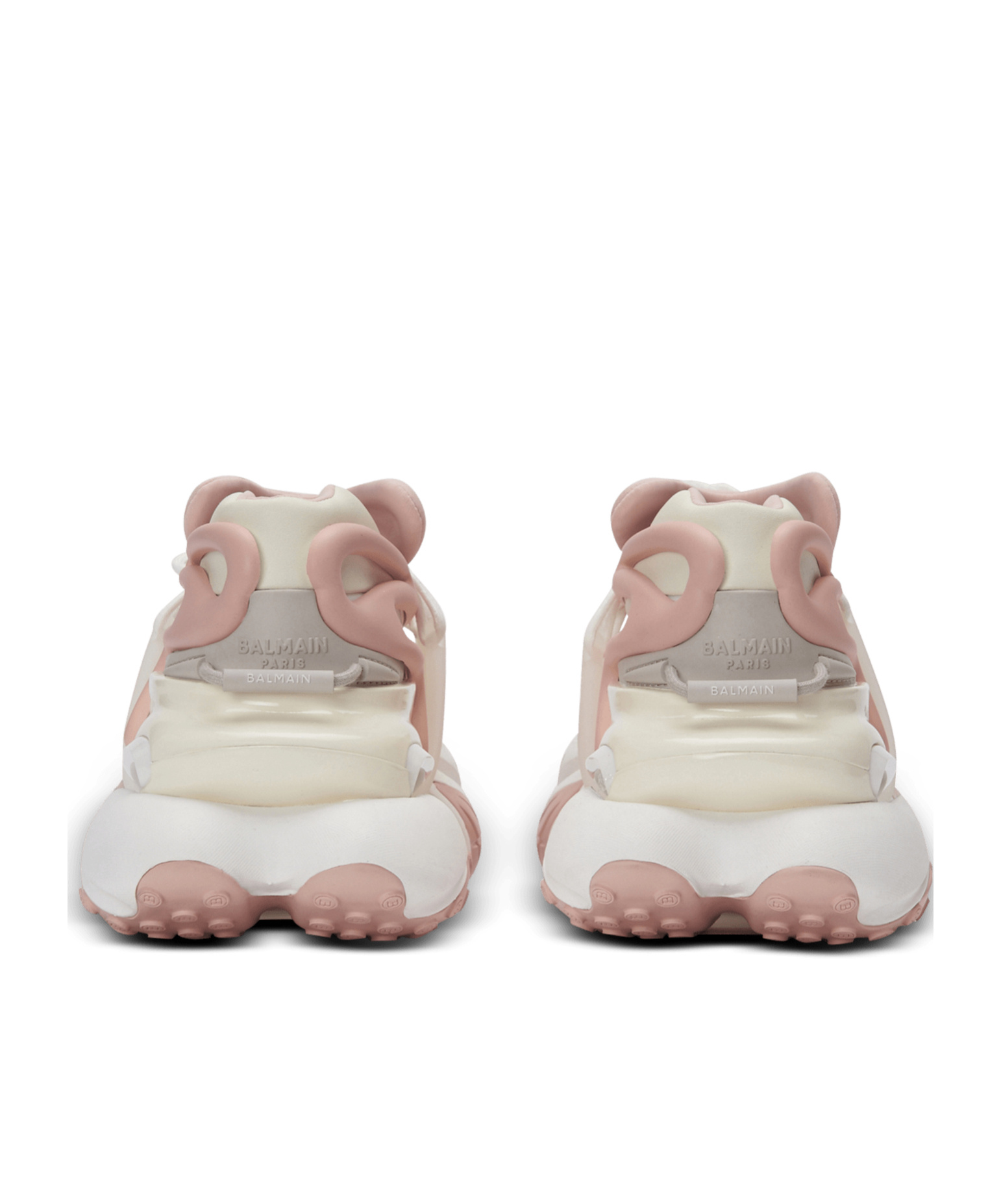 Shop Balmain Unicorn Low Trainers In Neoprene And Calfskin In White