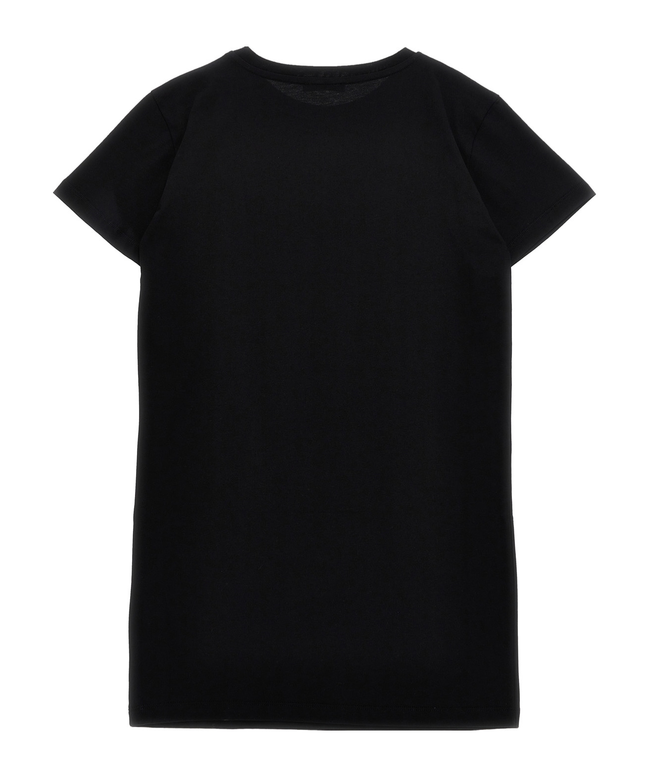Balmain Logo-appliqué Dress In Black