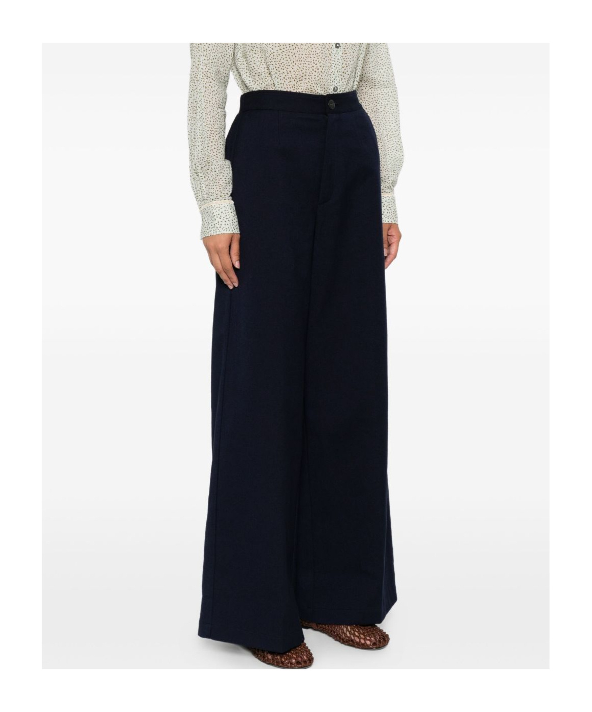 Forte Forte Satin Trousers In Black
