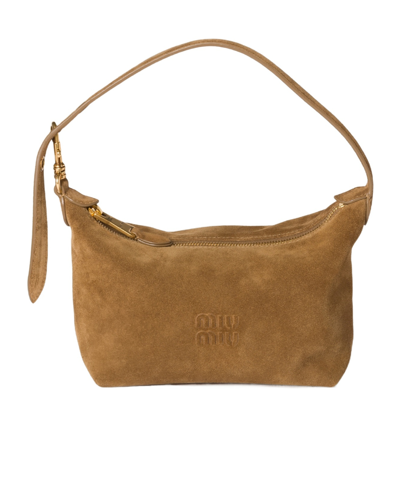 Miu Miu Zipper Clutch In Green