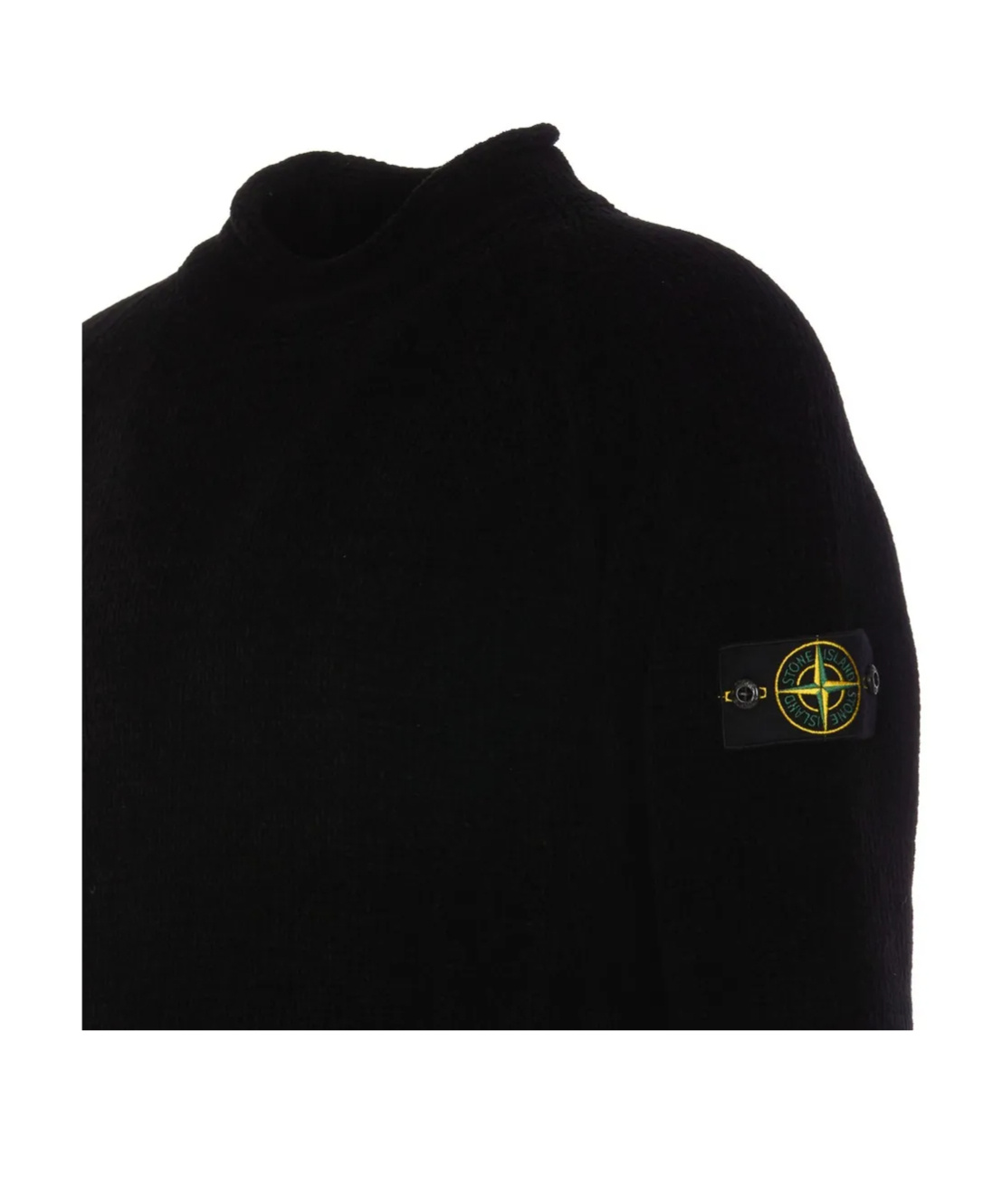 Shop Stone Island Compass-badge Sweatshirt In Black