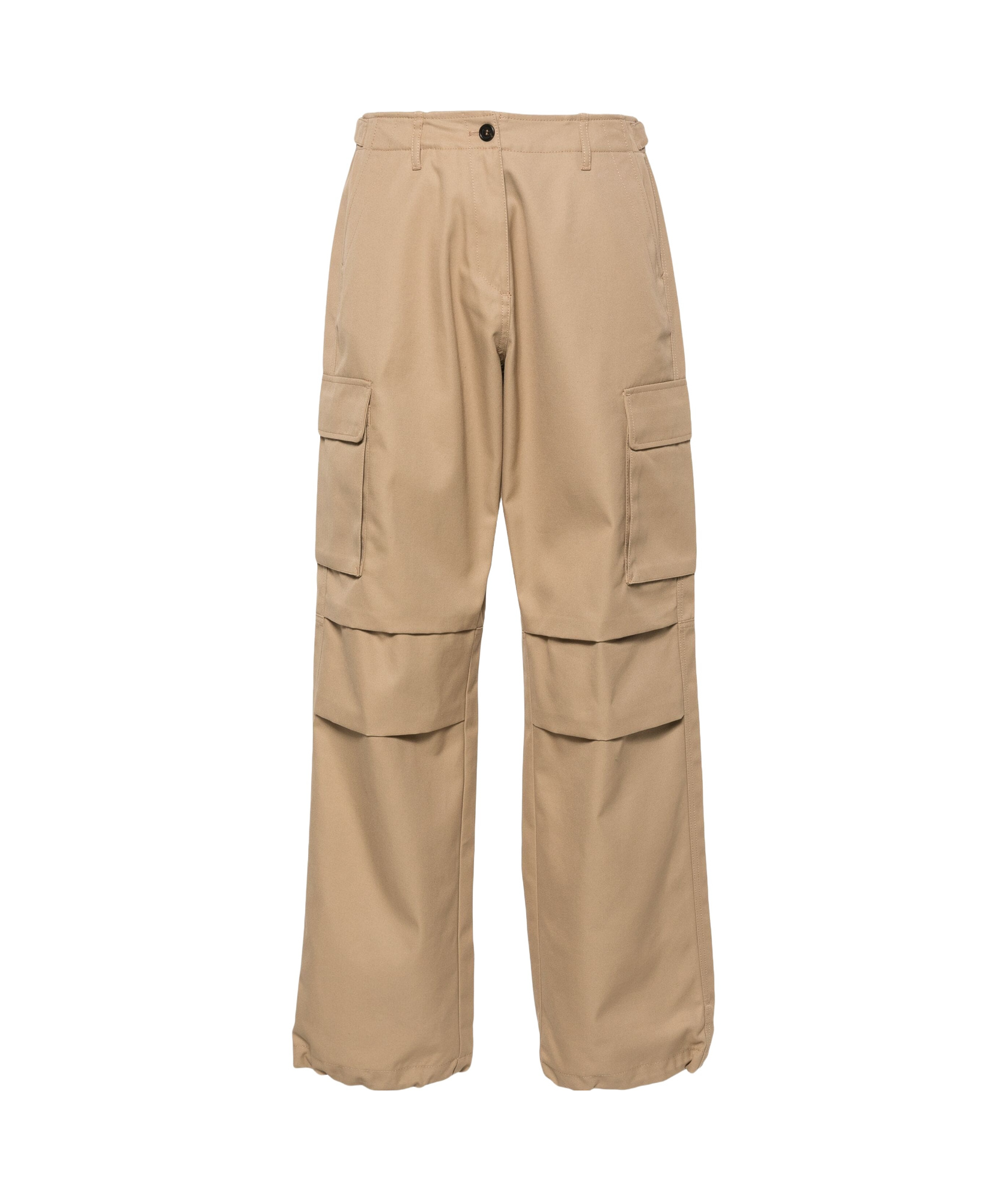 Coperni Tailored Wide Leg Overalls Casual Pants In Nude