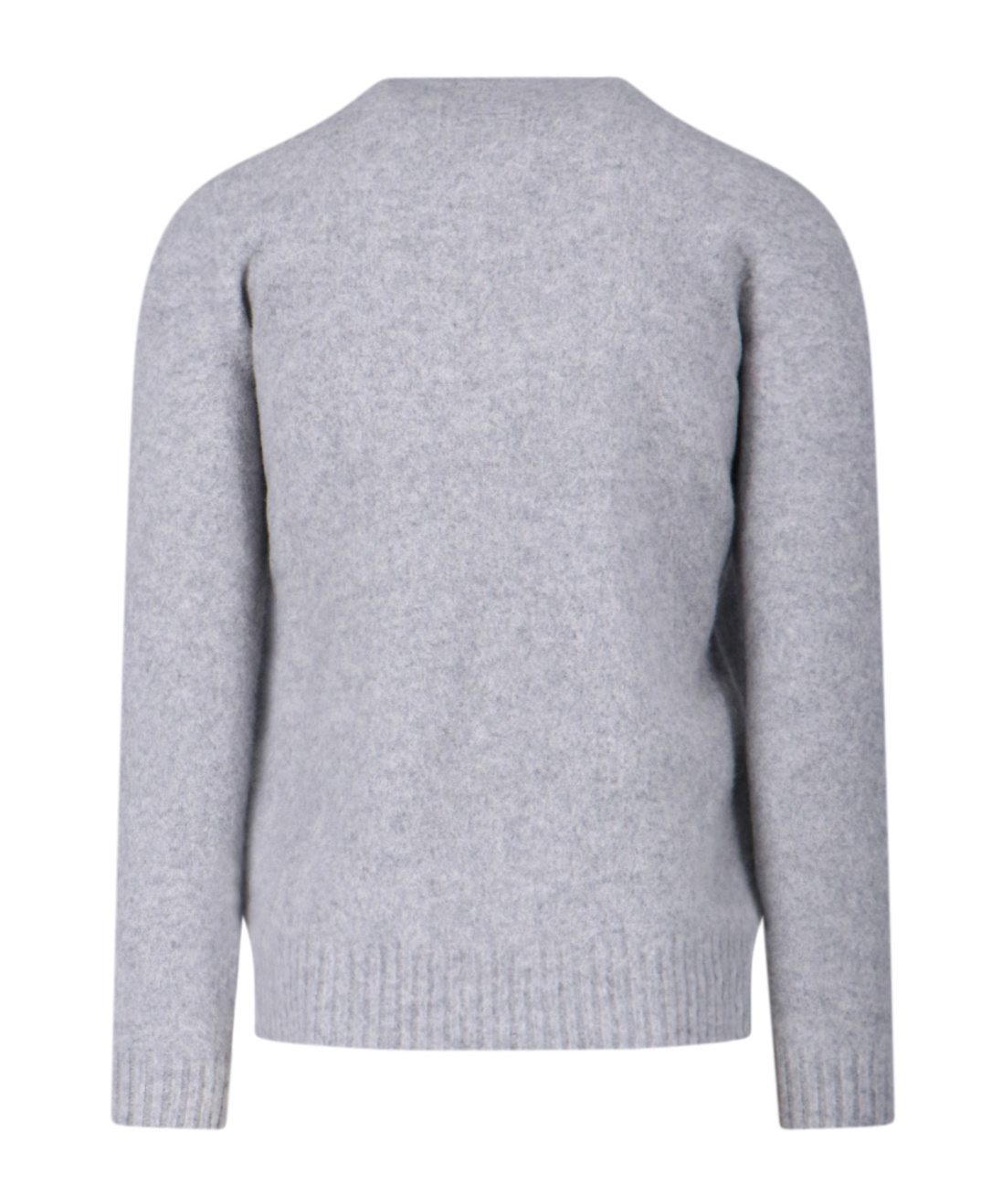 Drumohr Lambswool Crew-neck Sweater In Gray