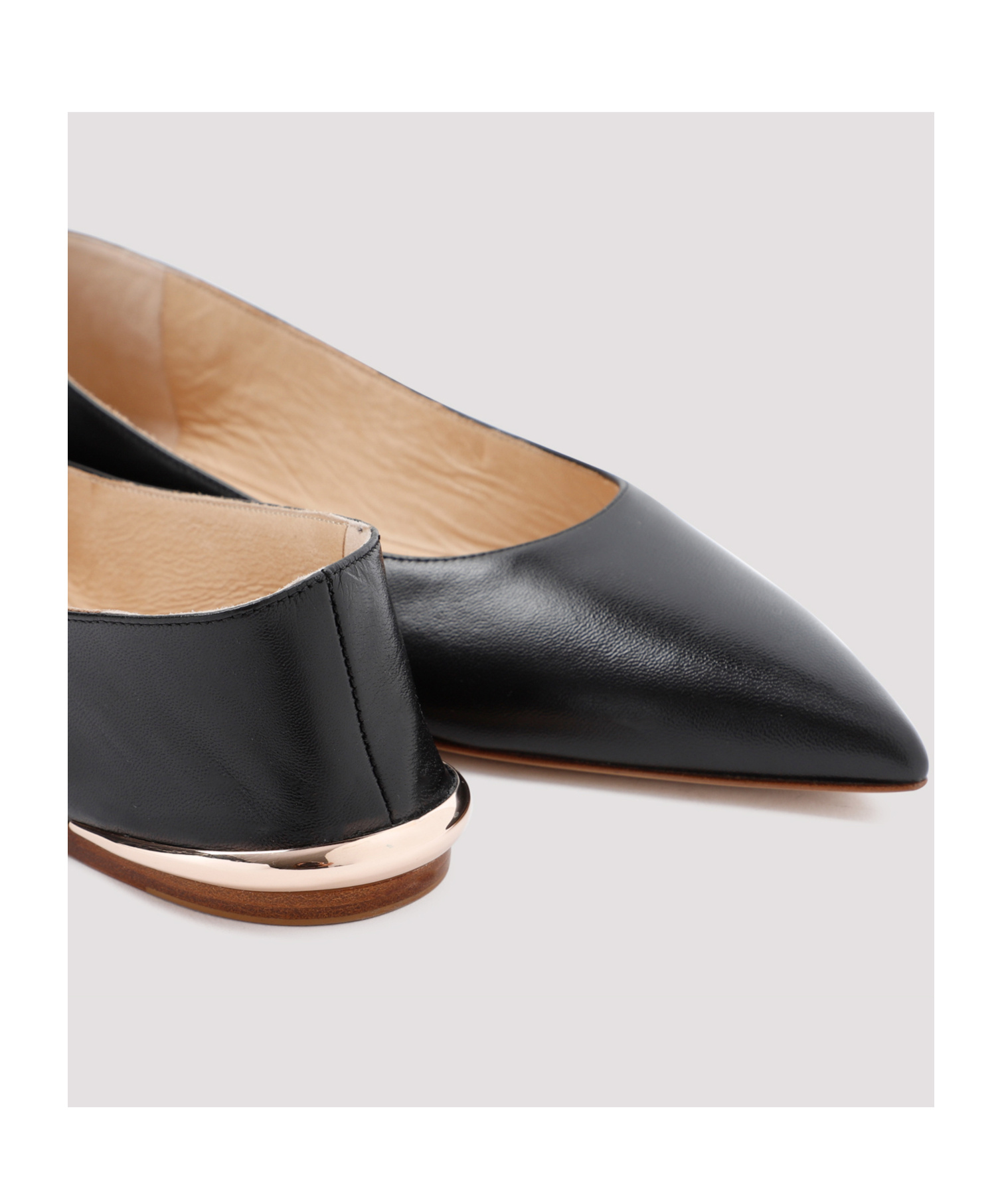 Gabriela Hearst Fleur Leather Ballet Flats In Black