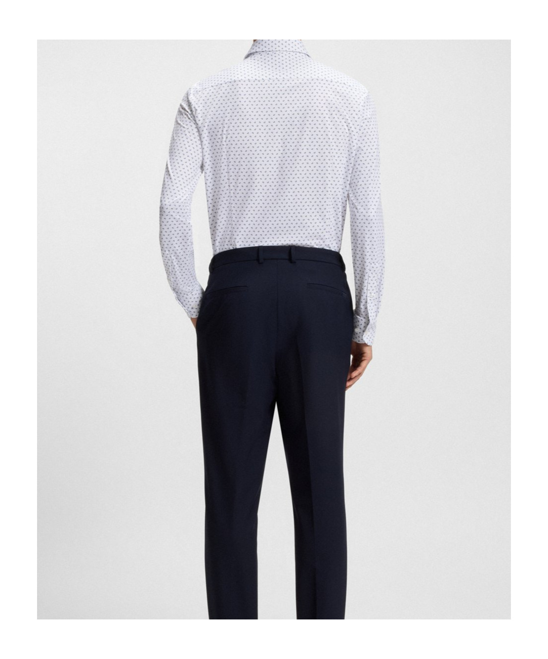 Hugo Boss Slim-fit Shirt In Italian-made Performance-stretch Fabric