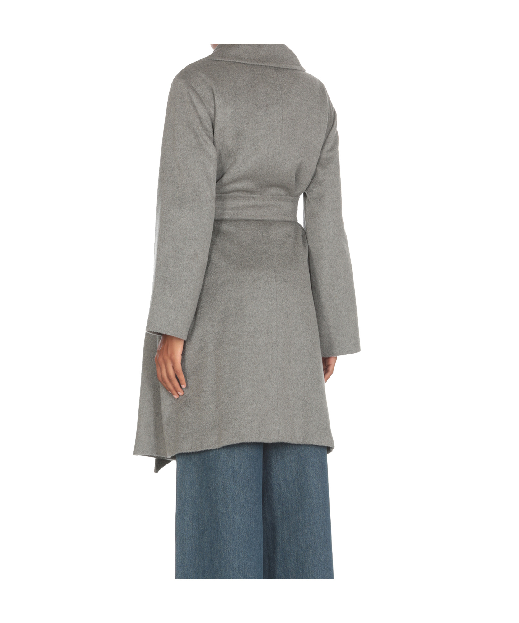Max Mara Long-sleeved Coat In Gray