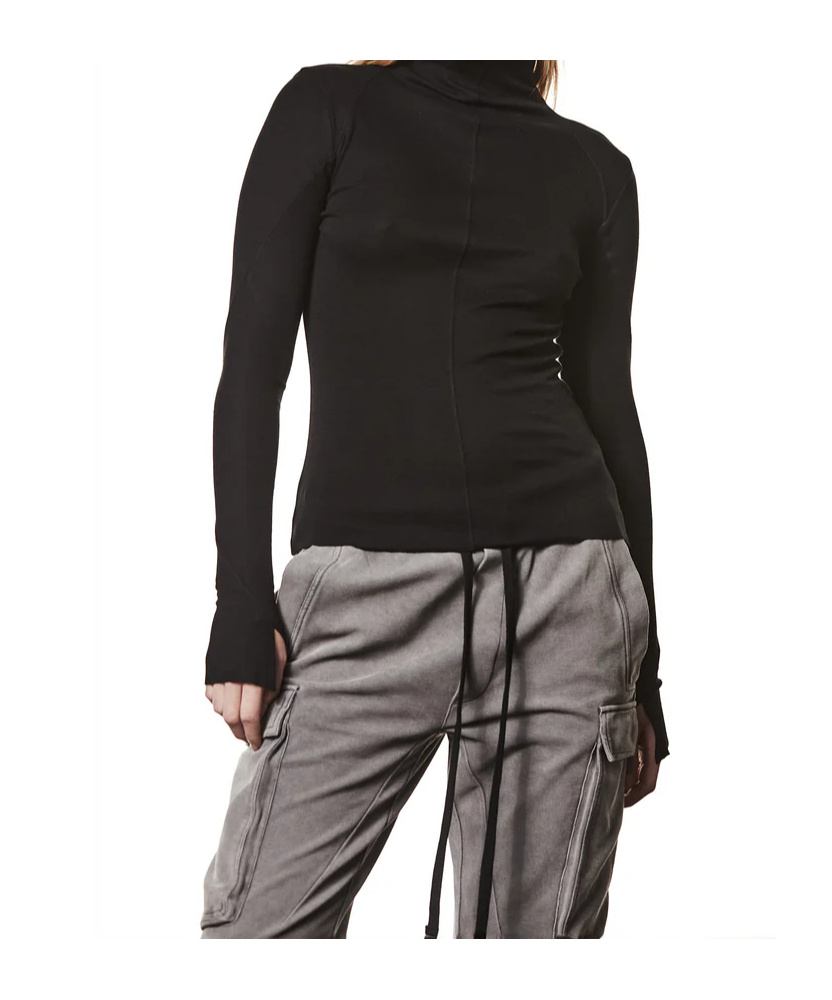 Thom Krom S Lim-fit Rollkragen-longsleeve In Black