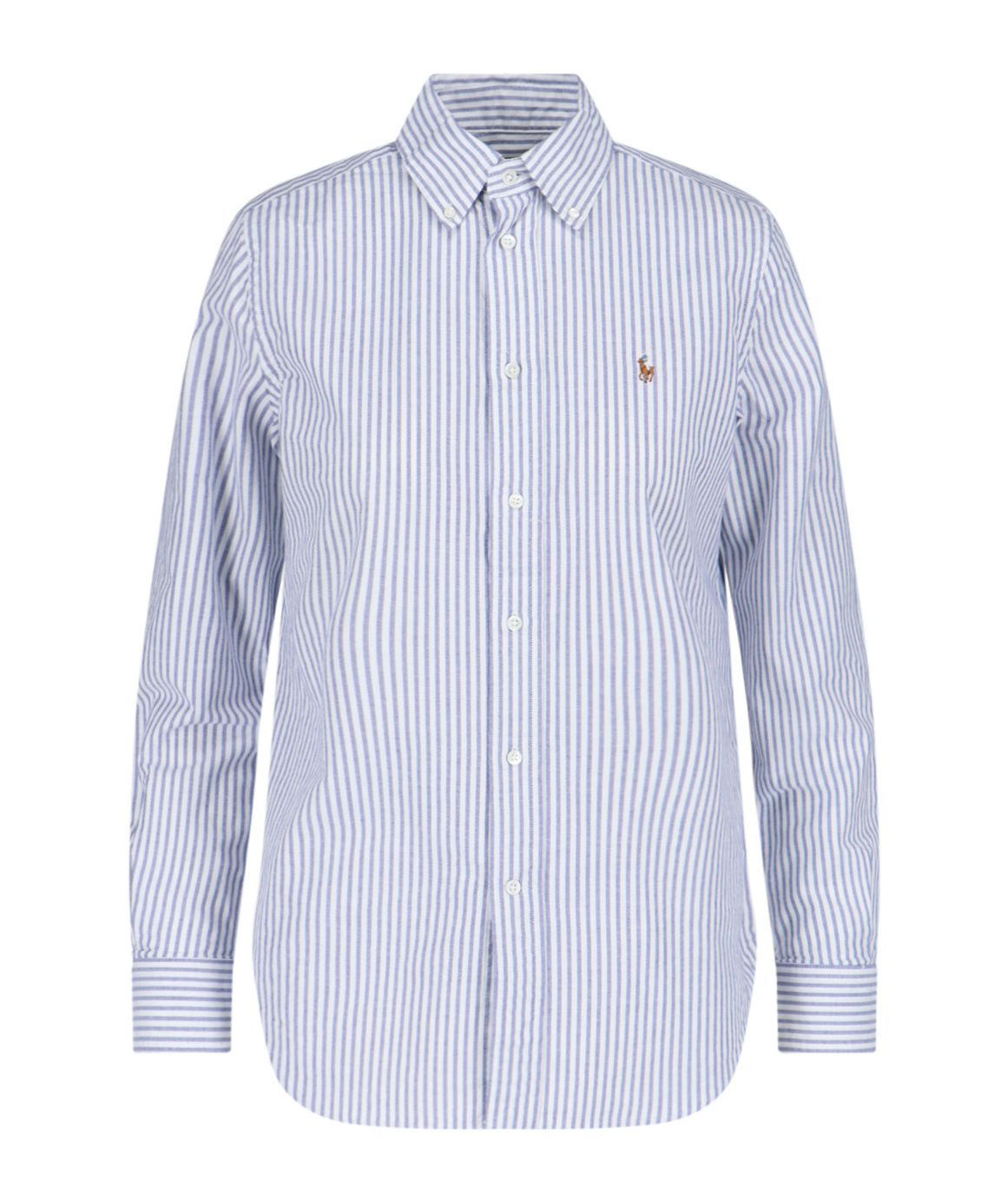 Polo Ralph Lauren Pony Embroidered Striped Shirt In Blue