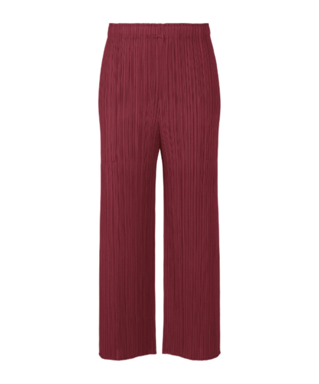 Shop Issey Miyake Monthly Colors: March Trousers In Bordeaux