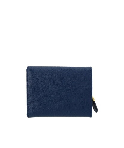 Prada Logo Wallet In Blue