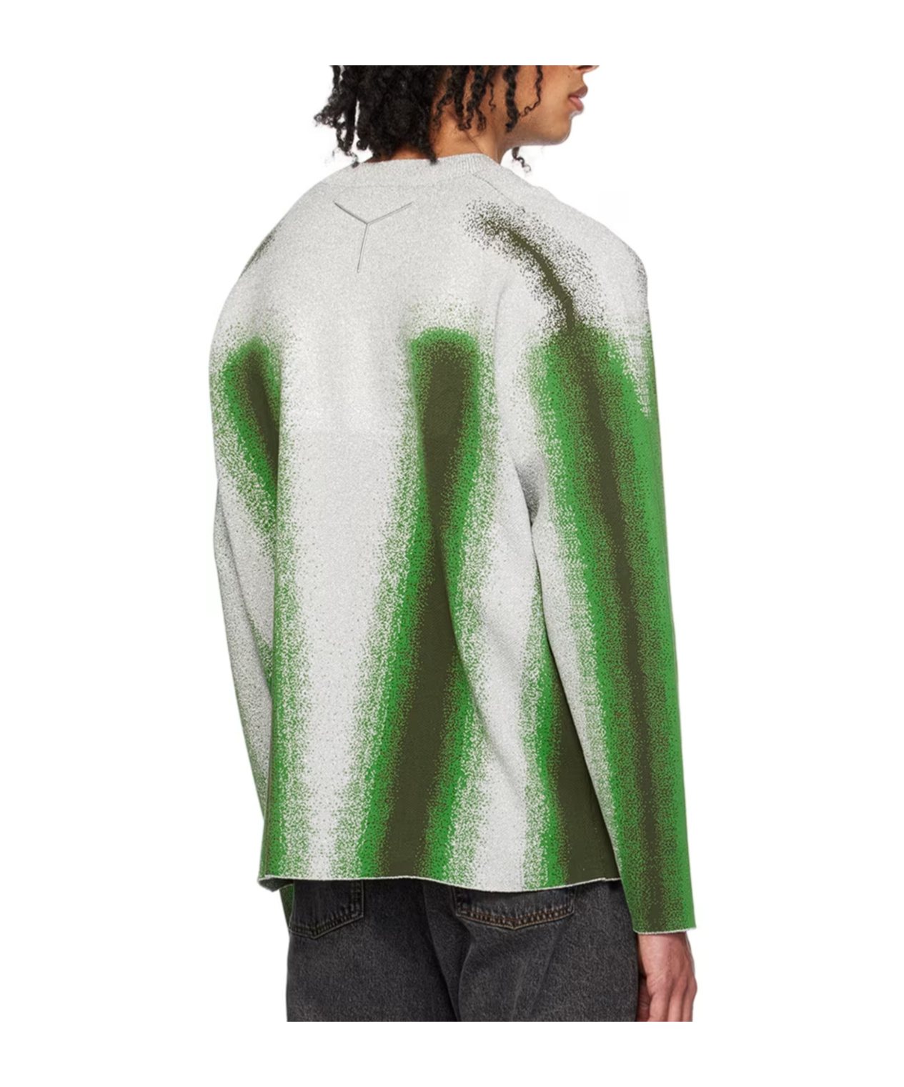 Y/project Gradual Pattern Sweater In Green