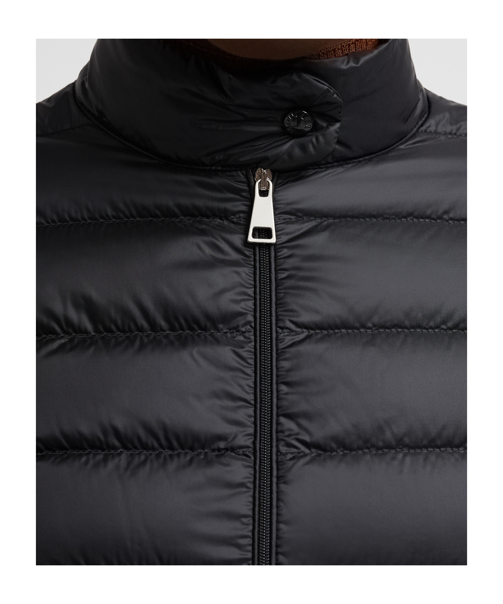 Shop Moncler Lans Short Down Jacket In Black