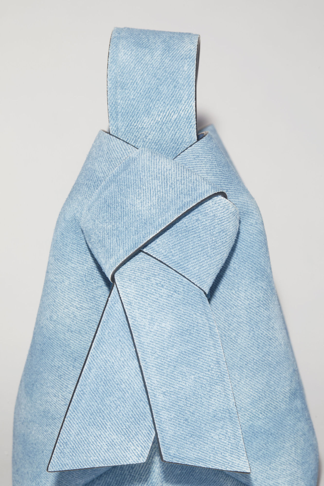 Shop Acne Studios Logo-print Denim Tote Bag In Blue