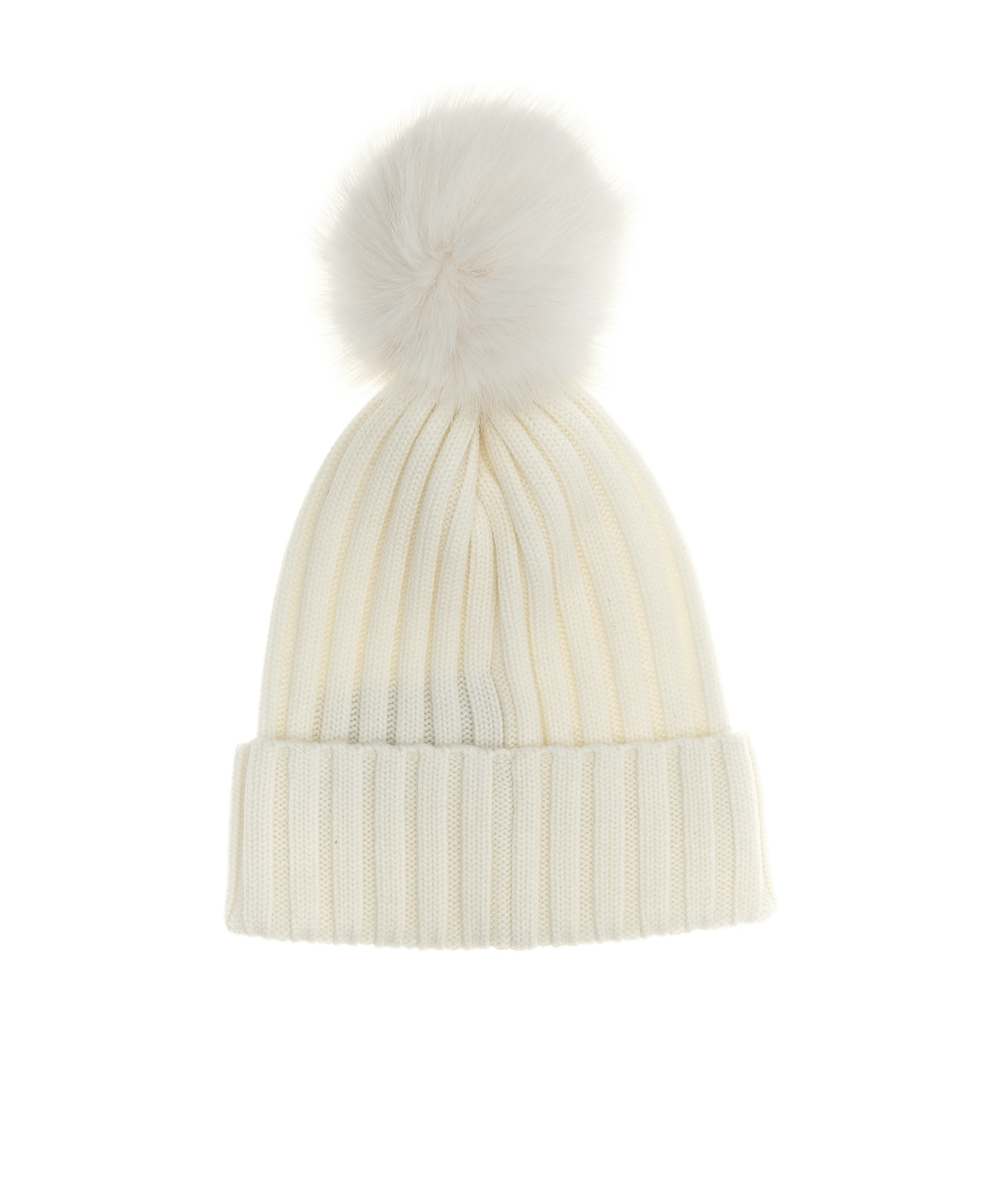 Moncler Tricot Hats White In Nude