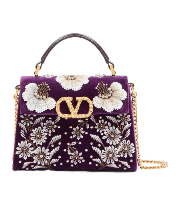 Valentino Flap Shoulder Bag In Black