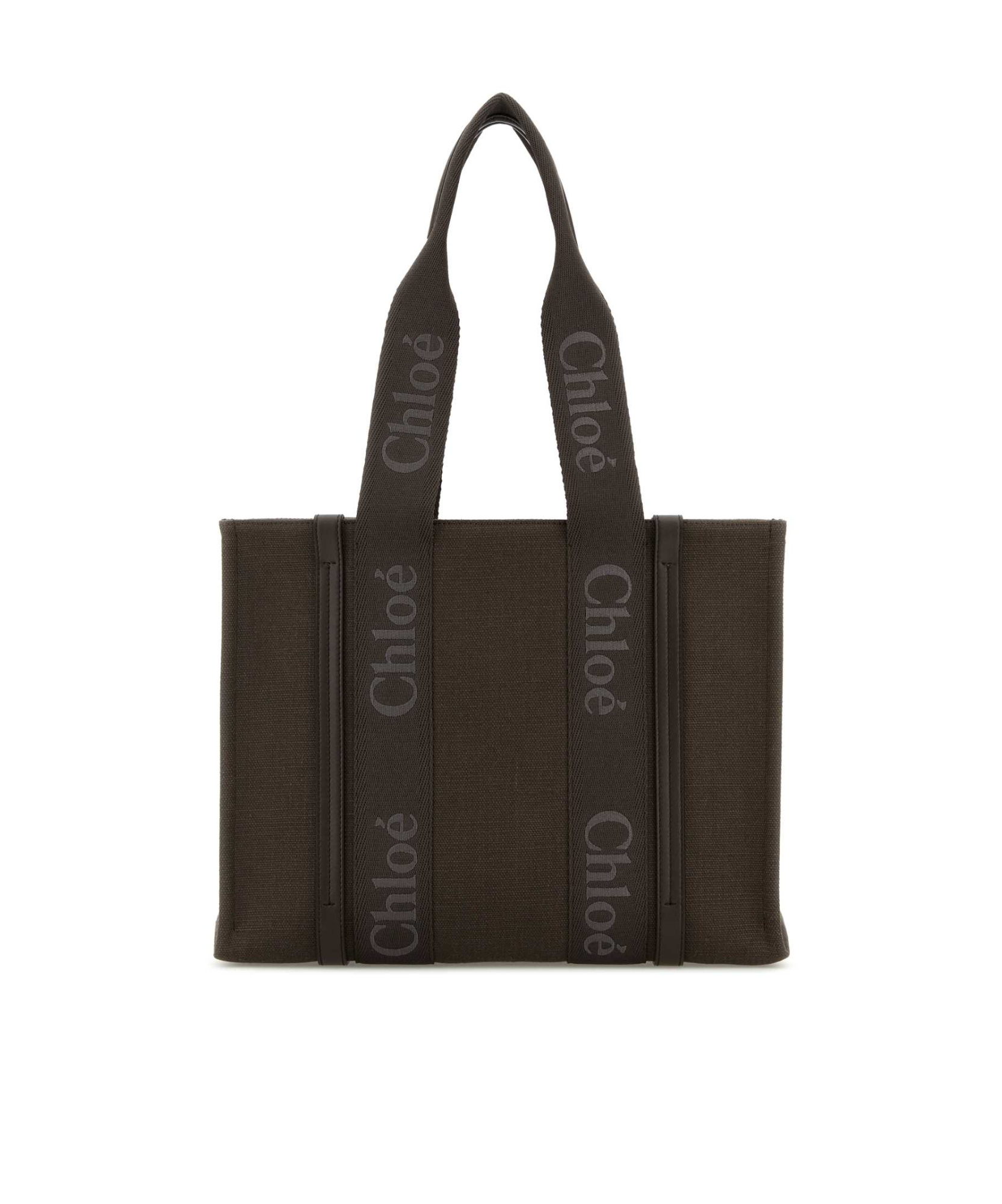 Chloé Medium Logo Shoulder Bag In Black