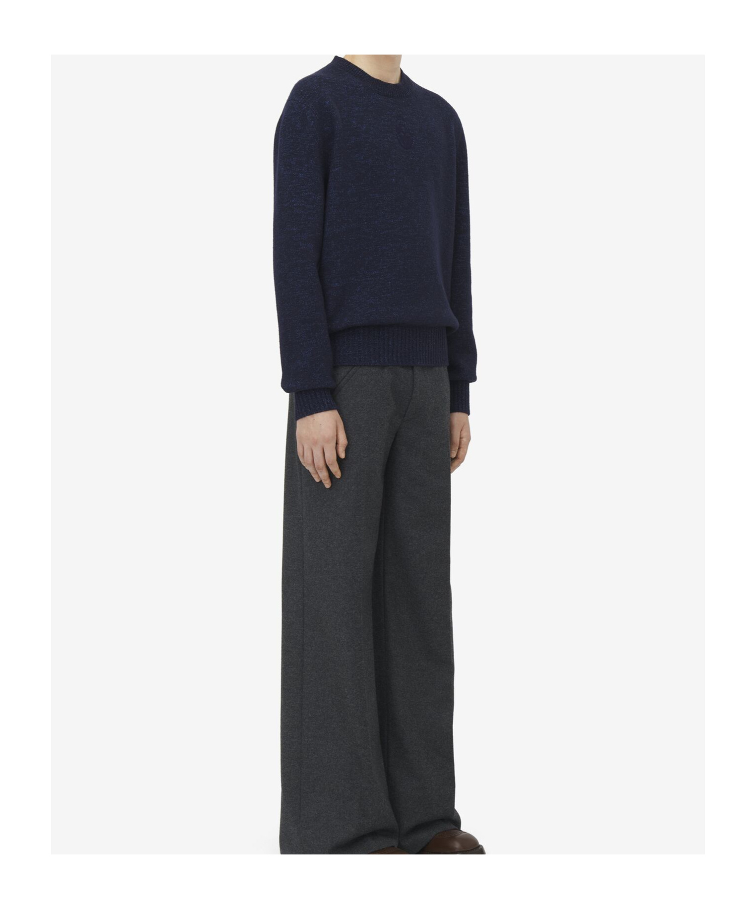 Alexander Mcqueen Long-sleeved Sweater In Black