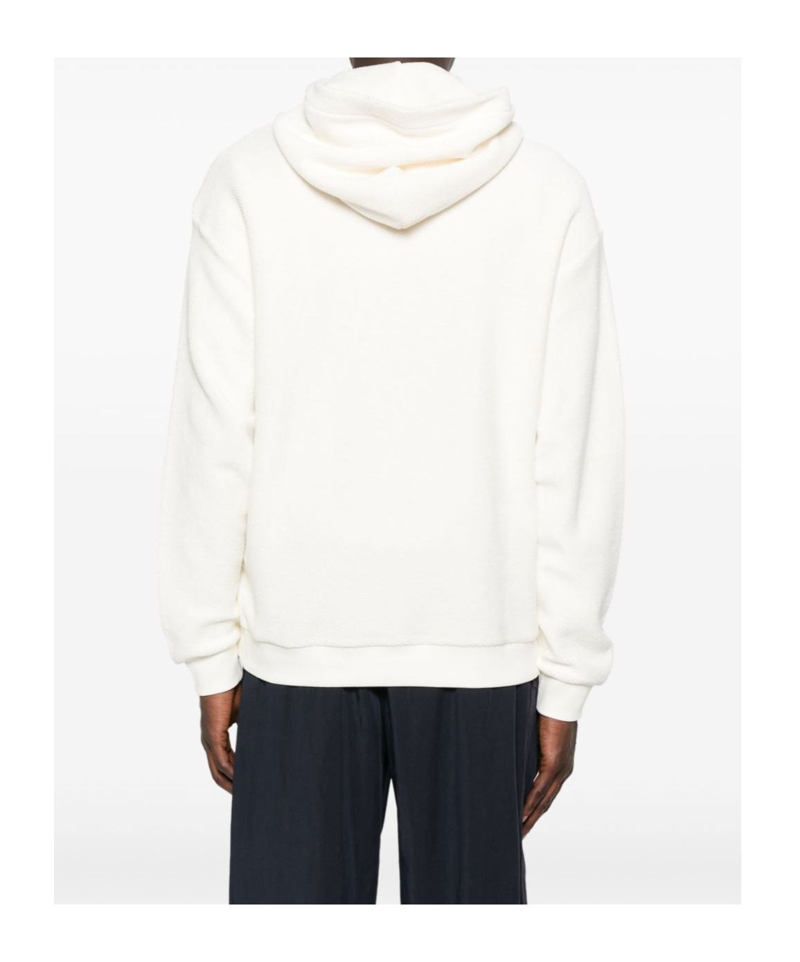 Emporio Armani Asv Jersey Hooded Sweatshirt With Floral Print And Embroidery