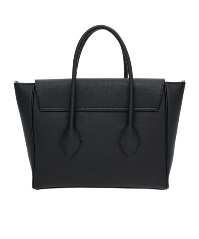 FERRAGAMO EAST-WEST LEATHER TOTE BAG