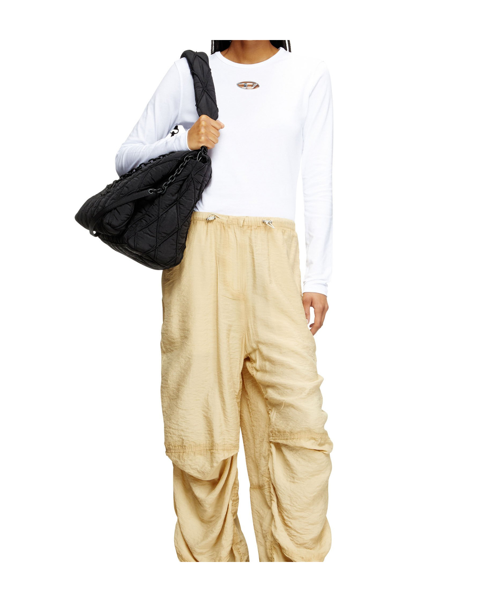 Diesel Long-sleeve Top With Oval D Cut-out