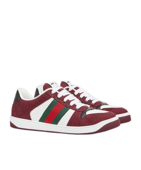 Gucci Screener Series Sports Skate Shoes In Red