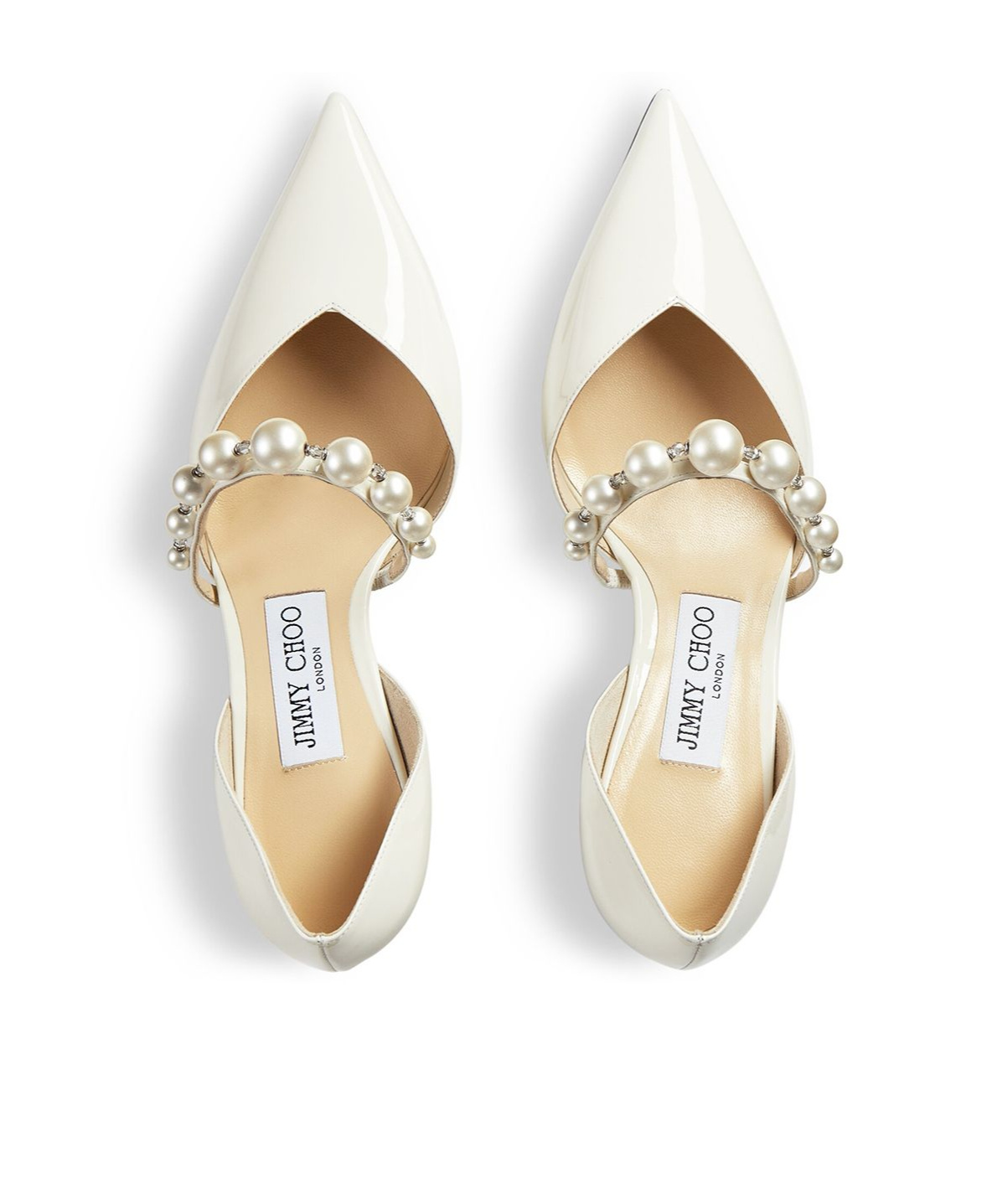 Jimmy Choo Pointed High Heels In White