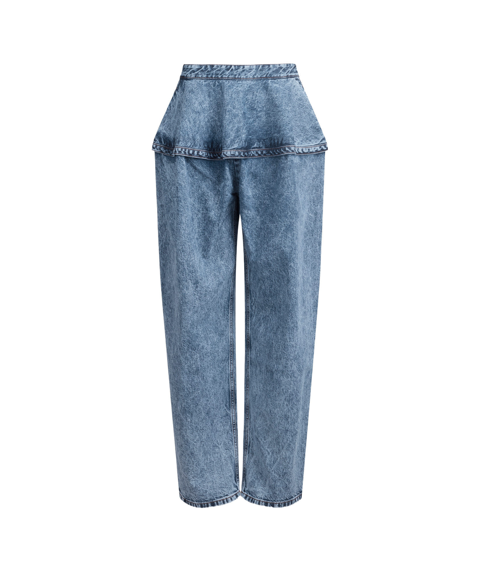 Alaïa Denim Trousers In Blue