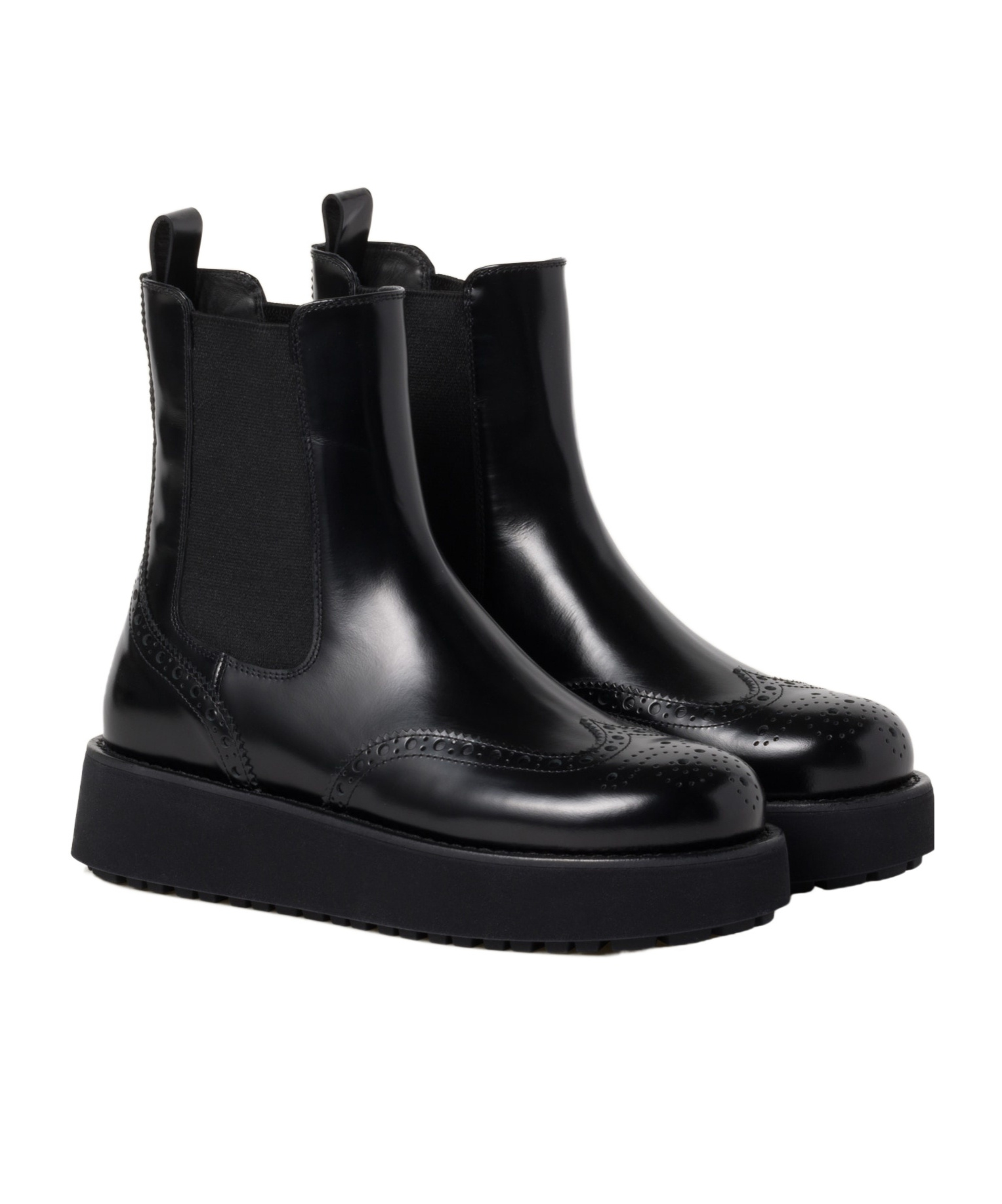Miu Miu Round-head Short Boots In Black