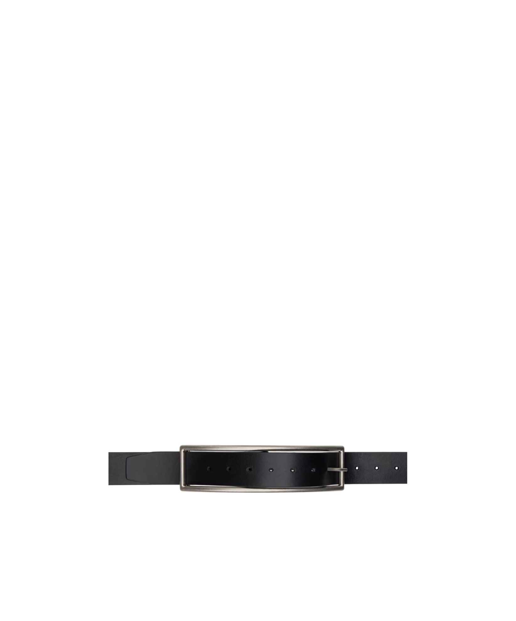 Ann Demeulemeester Onni Rectangular Buckle Belt In Black