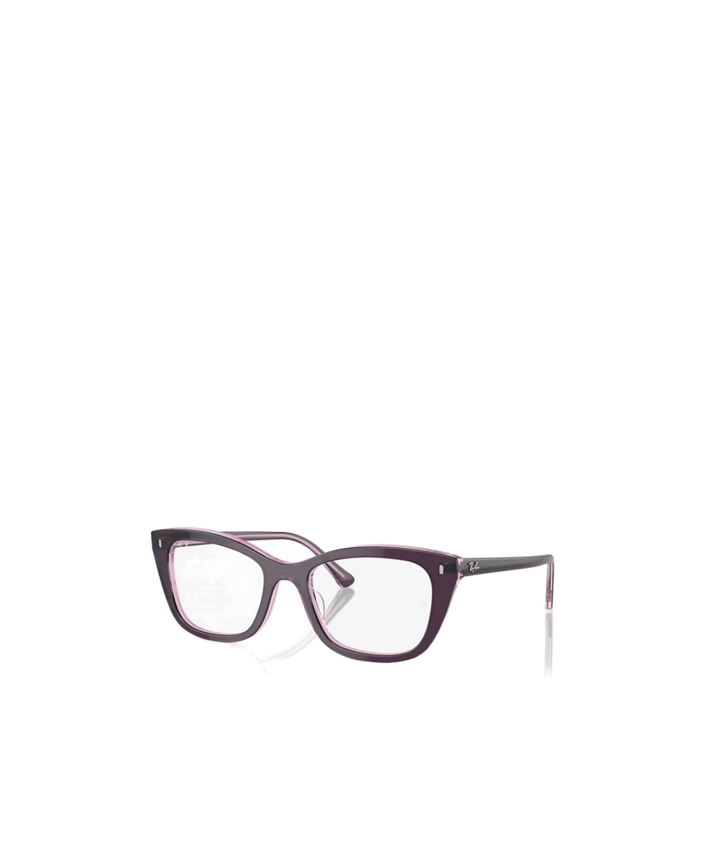 Ray Ban Full-frame Plain Mirror In Burgundy