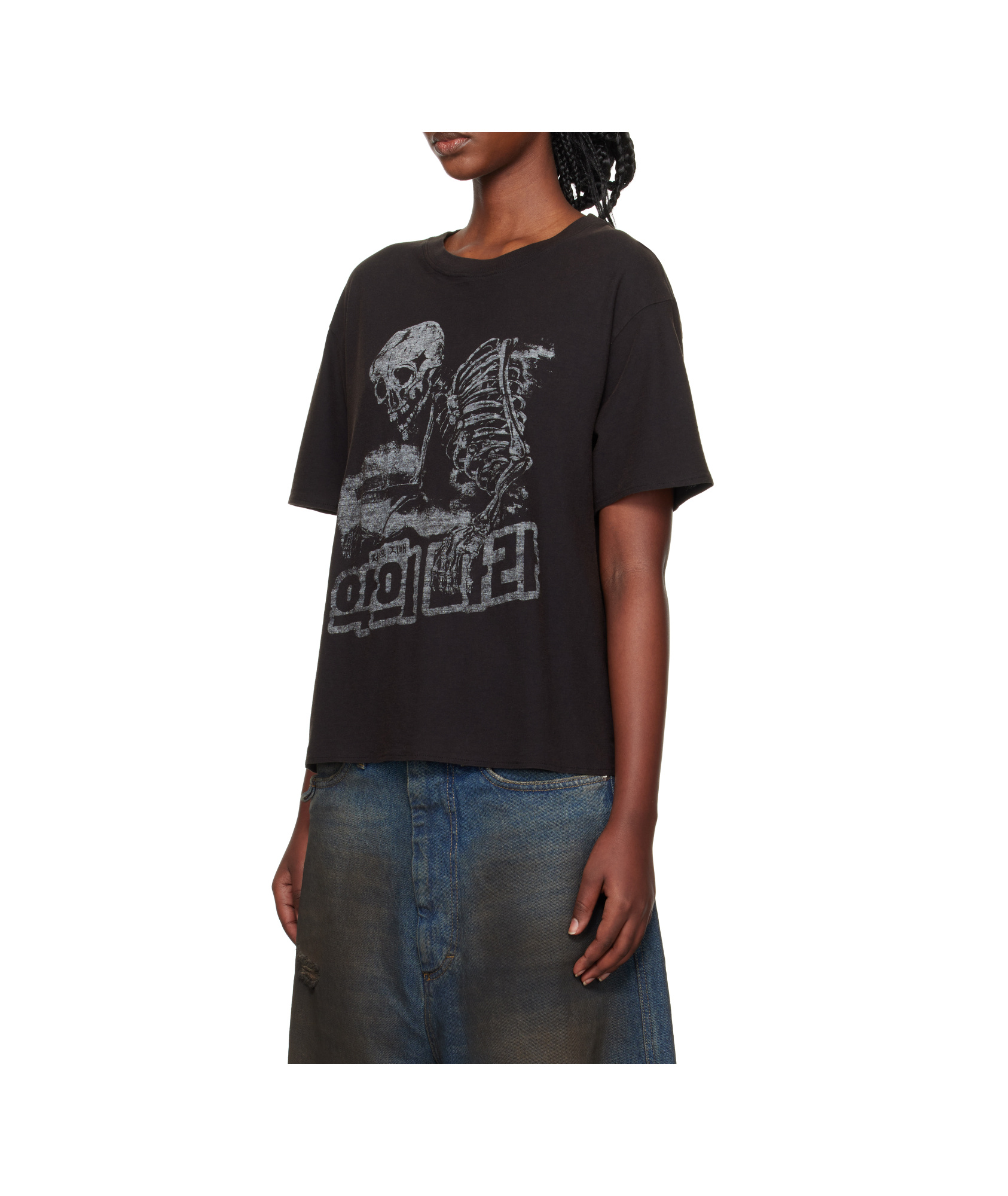 Lu'u Dan Slubby Jersey T-shirt In Black